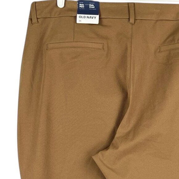 Old Navy High-Rise Pixie Flare Pants Women's Plus Size 24 Stretch Brown NWT - Picture 6 of 12